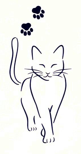 Cat Design Art, Cat Tattoo Ideas, Cats Art Drawing, Cat Tattoo Designs, Cat Doodle, Drawing Faces, Drawing Cat, Cat Quilt, Pola Sulam