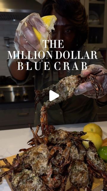 Sunshine on Instagram: "Have Y’all Heard Of The Million Dollar Blue Crab 😳 Should I Drop The Recipe?

Special Thanks To @traegergrills For Sending Me A Grill 😊" Blue Crab Recipe Dishes, Grilled Blue Crab, Blue Fish Recipe, Fried Blue Crab Recipe, Crabs Recipes, Blue Crab Recipe, Bluefish Recipe, Blue Crab Recipes, Crab And Shrimp Recipe