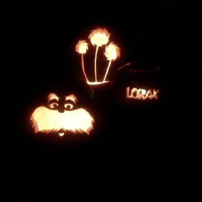 LORAX halloween pumpkins!!! The Lorax Pumpkin Carving, Lorax Pumpkin Carving, Lorax Pumpkin, Lorax Halloween, Lorax Trees, Pumpkin Idea, Halloween Pumpkin Carving Stencils, Carving Stencils, Pumpkin Carving Designs