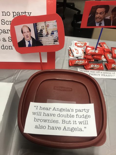 The Office Themed Office Decor, The Office Bachelorette Party Ideas, The Office Themed Bridesmaid Proposal, The Office Birthday Party Food, The Office Themed Party Games, The Office Themed Christmas Party, Office Bachelorette Party Ideas, The Office Party Favors, It Is Your Birthday The Office Theme