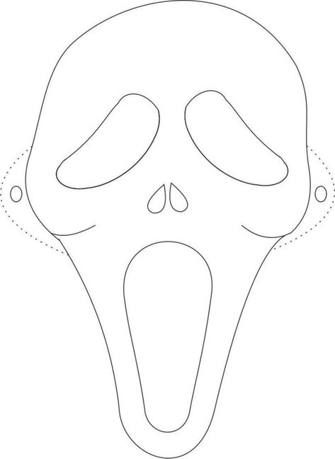 carteta fantasma Molde Fantasma Halloween, Mascaras Aesthetic, Mascara Halloween, Face Coloring Pages, Printable Halloween Masks, Face Coloring, Moldes Halloween, Ghost Face Mask, Scream Mask