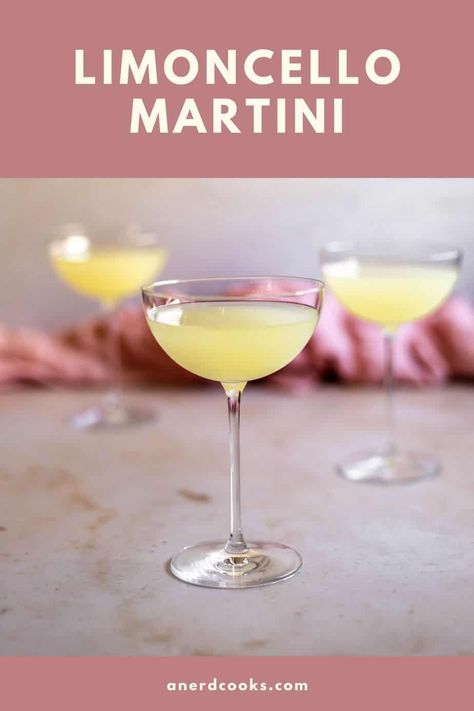 Lemoncello Martini, Limoncello Martini, Limoncello Cocktail, Limoncello Cocktails, Chocolate Chip Pudding, Homemade Limoncello, Chocolate Chip Pudding Cookies, Lemon Drop Martini, Boozy Drinks