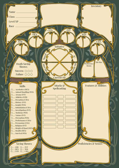 Character Sheet - Spring - Ramona's Ko-fi Shop - Ko-fi ❤️ Where creators get support from fans through donations, memberships, shop sales and more! The original 'Buy Me a Coffee' Page. Dnd Printables, Dnd Tools, Character Sheet Writing, Rpg Character Sheet, Dnd Board, Dnd Journal, Dungeons And Dragons Rules, Dnd Character Sheet, Dnd Crafts