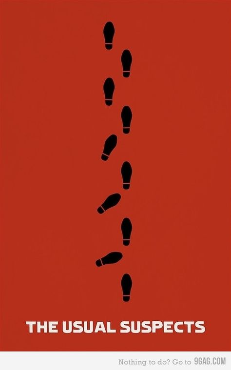 Usual Suspects: This movie just blew my mind.....    I love a good movie that will make me question everything Poster Grafico, Poster Graphic Design, The Usual Suspects, Movie Nerd, Film Posters Minimalist, Best Movie Posters, Graphisches Design, 타이포그래피 포스터 디자인, Film Poster Design