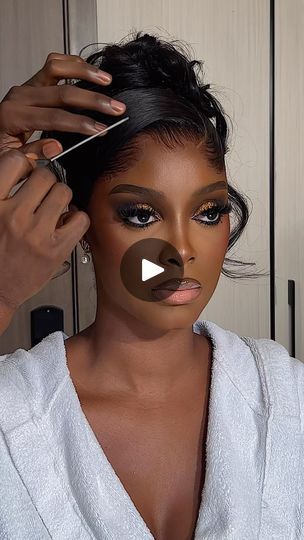 Soft Glam Hairstyles, Wedding Wig Hairstyles, Bridal Hair Styles For Black Women, Bridal Updo Black Women, Traditional Wedding Hairstyles, Hairstyle 360, Black Brides Hairstyles, Bride Hairstyles Updo, 360 Frontal Wig