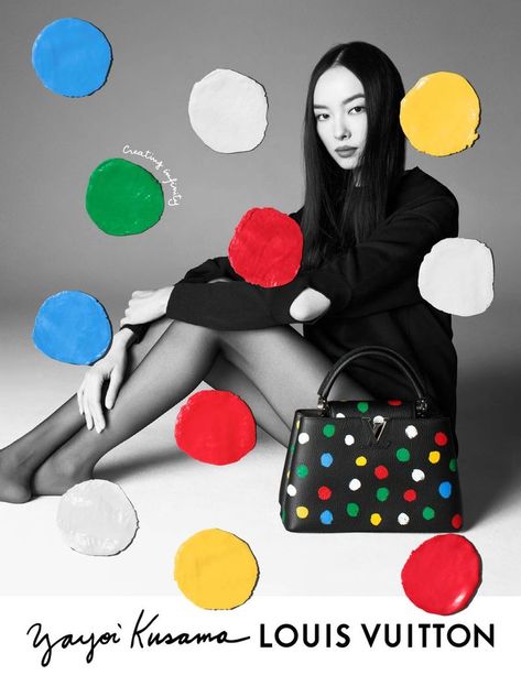 Louis Vuitton x Yayoi Kusama Global Campaign (Louis Vuitton) Yayoi Kusama Louis Vuitton, Kusama Louis Vuitton, Louis Vuitton X Yayoi Kusama, Pat Mcgrath Makeup, Louis Vuitton Yayoi Kusama, Liya Kebede, Devon Aoki, Simply Fashion, Carine Roitfeld