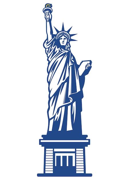 American liberty statue Premium Vector | Premium Vector #Freepik #vector #statue-liberty #liberty #usa #america Statue Of Liberty Drawing, Liberty Statue, Independence Day Poster, Doodle Icon, City Drawing, Diy Watercolor Painting, Retro Background, Vector Sketch, Sticker Template