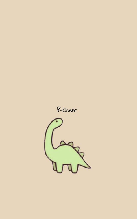 Dino Phone Wallpaper, Brachiosaurus Wallpaper, Cute Dinosaur Wallpaper Aesthetic, Dinosaur Background Wallpapers, Dino Homescreen, Wallpaper Ideas Homescreen, Dinosaur Aesthetic Wallpaper, Cute Chicken Wallpaper, Rawr Wallpaper