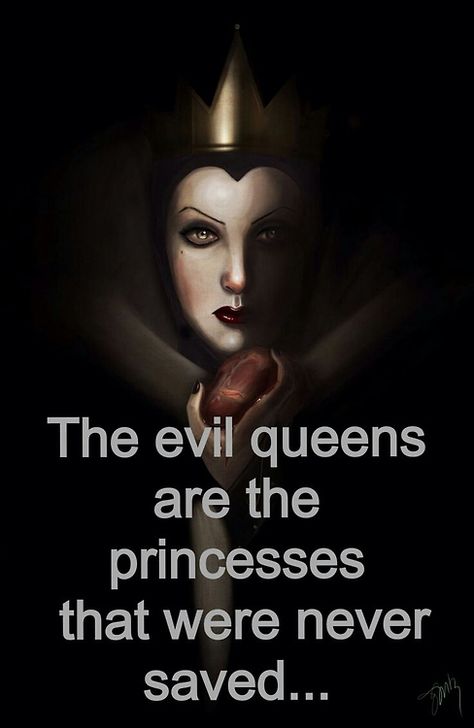 Evil queens - I never thought of it that way but it makes perfect sense. Evil Queens Are The Princesses, Evil Queens, The Evil Queen, Yearbook Quotes, Images Disney, Art Disney, Disney Memes, Evil Queen, Disney Quotes