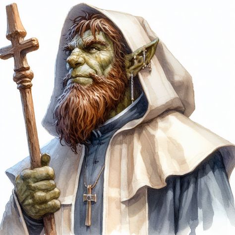 Orc Priest, Orc Cleric, Dnd Orc, Half Orc, D D Character Ideas, Role Playing Game, Dungeons And Dragons Homebrew, The Order, Character Ideas