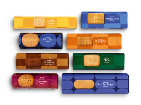 Waitrose Biscuit packaging. Designed by Turner Duckworth. Biscuit Packaging Ideas, Waitrose Packaging, Biscuits Packaging Design, Biscuit Packaging Design, Date Biscuits, Biscuit Design, Biscuits Packaging, Biscuit Packaging, Food Logo Design Inspiration