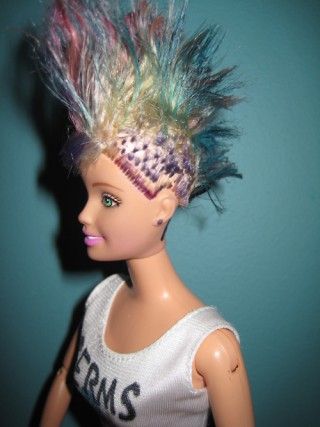 Thats what my barbies looked like Hair, Rock N, Rock N Roll, Crown, Blue, White