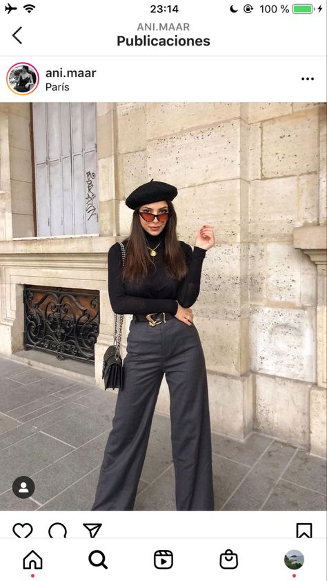 Baret Outfit, Outfits For London, Eurotrip Outfits, Paris Outfit Ideas, Outfits For College, Parisian Outfit, Outfits Paris, Parisian Outfits, Looks Pinterest