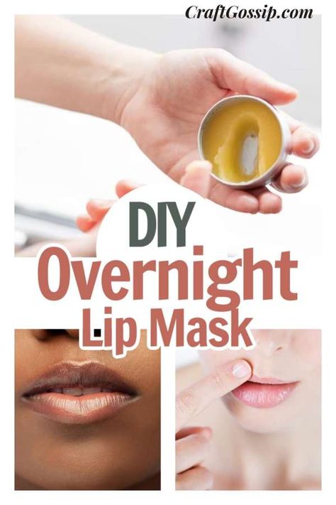 DIY Overnight Lip Mask – Bath and Body Dry Lips Remedy, Diy Lip Mask, Chapped Lips Remedy, Overnight Lip Mask, Natural Lip Plumper, Diy Lip Balm Recipes, Lip Scrub Recipe, Winter Lips, Be Uncomfortable