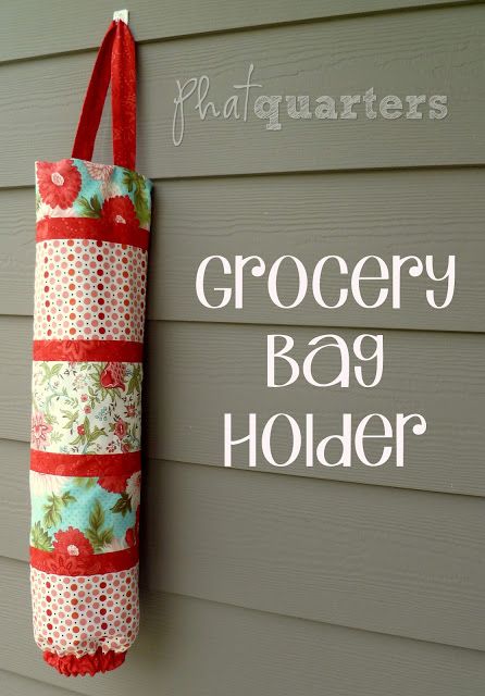 DIY Grocery Bag Holder... I need one of this! phatquaters.com Diy Sy, Grocery Bag Holder, Sew Ins, Beginner Sewing Projects Easy, Sewing Projects For Beginners, Sewing Skills, Easy Sewing Projects, Love Sewing, Sewing Gifts