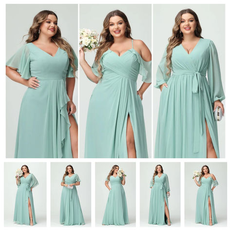 Plus Size Bridesmaid Dresses Flattering Wedding, Bridesmaids Dress Plus Size, Plus Size Blue Bridesmaid Dresses, Bridesmaid Dresses Big Size, Plus Size Formal Dresses For Wedding Guest, Bridesmaid Dresses For Plus Size, Plus Size Bridesmaid Dresses Flattering, Wedding Pastel Colors, Plus Size Bridesmaid Dresses Long