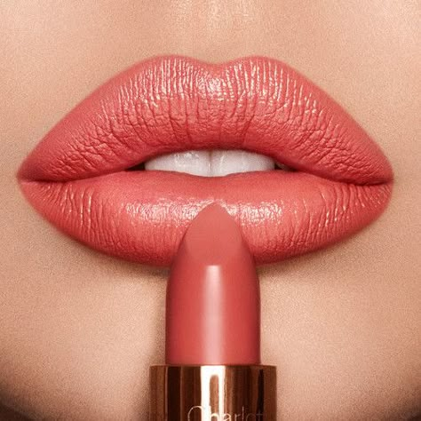 Lip Model, Nude Lipstick Shades, Permanente Make-up, Charlotte Tilbury Lipstick, Best Lipstick Color, Peach Lipstick, Coral Lipstick, Coral Lips, Orange Lipstick