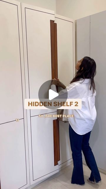 CHERRY INTERIO on Instagram: "Hidden locker 🤫 dont let anyone know 😉 @i.d._priyanshiseth  Cherry Interio  Cherish your dreams  #interiordesign  #interiorarchitecture" Cupboard With Hidden Door, Secret Drawer In Wardrobe Bedroom, Hidden Locker, Wardrobe Locker Ideas, Hidden Almirah, Hidden Locker Ideas In Wardrobe, Wardrobe Inside, Hidden Locker In Wardrobe, Hidden Closet Ideas