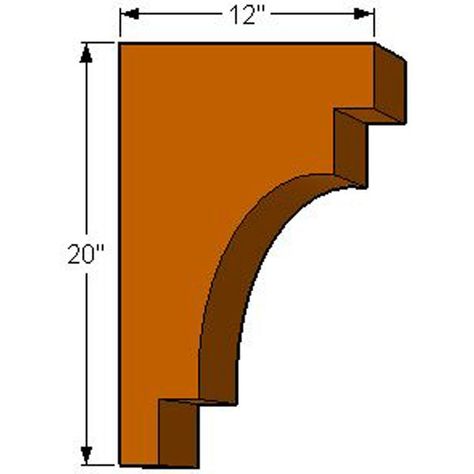 Astounding Printable Corbel Templates – Mitchell Blog 228 Corbel Template, Wooden Shelf Brackets, Dream Kitchen Layout, Wood Shelf Brackets, Porch Brackets, Craftsman Trim, Craftsman Decor, Diy Wood Shelves, Wood Mouldings