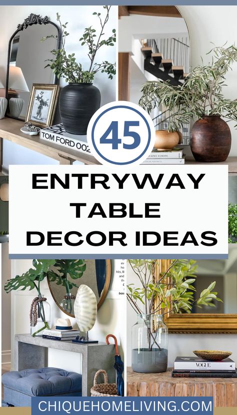 Front Entry Tables, Foyer Table Decor, White Entryway Table, Entrance Table Decor, Small Entryway Table, Rustic Entryway Table, Entryway Table Decor Ideas, Console Table Entryway, Entry Table Decor