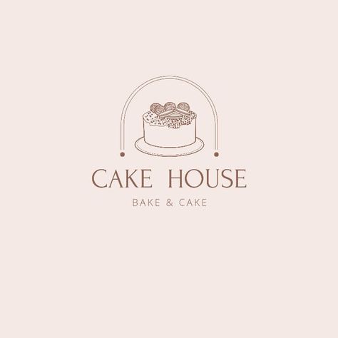 food, design, vector, illustration, business, graphic, emblem, element, cafe, shop, logo, bakery, badge, typography, background, label, symbol, brand, bread, style, restaurant, pastry, concept, cake, icon, classic, sign, logotype, cup, brown, modern, banner, identity, menu, art, black, coffee, espresso, drink, product, decoration, breakfast, fresh, retro, template, aroma, premium, abstract, ornament, coffee shop Branding For Cake Business, Cake Shop Logo Creative, Pastry Shop Branding, Cake House Logo, Cute Bakery Logo Design, Cake Logo Design Ideas, Cake Bakery Logo Design, Logo Bakery Design, Pastry Shop Logo