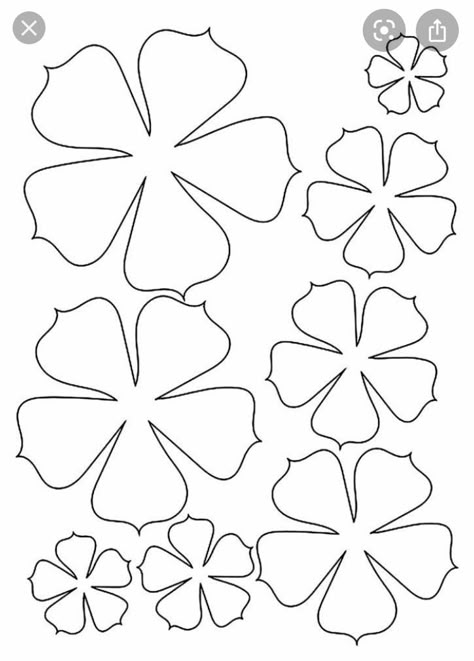 3d Flower Template, Flower Template Printable, Flower Templates Printable Free, Free Paper Flower Templates, Felt Flower Template, Felt Flowers Patterns, Flower Petal Template, Flower Templates Printable, Paper Flower Patterns