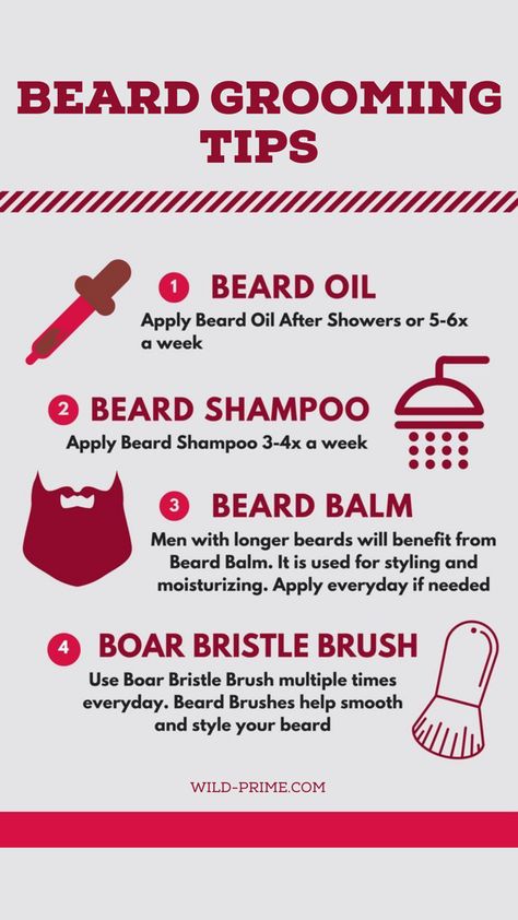 Easy tips for beard grooming! #beard #grooming #menstyle Look Good Everyday, Guys Grooming, Cowboy Shop, Beard Tips, Men Skin Care Routine, Beard Shampoo, Facial Routines, Beard Game, Skin Care Routine Order