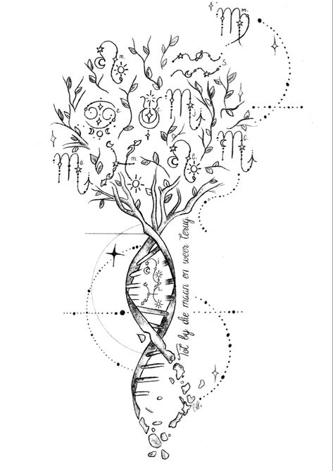 Zodiac star signs DNA family tree tattoo designs nature tree Family Tree Spine Tattoo, Tree Of Like Back Tattoo, Family Tree Of Life Tattoo, Family Spine Tattoos For Women, Constilation Tattoo Back, Dna Family Tree Tattoo, Tattoos With Family Meaning, Dna Family Tattoo, Family Representation Tattoos