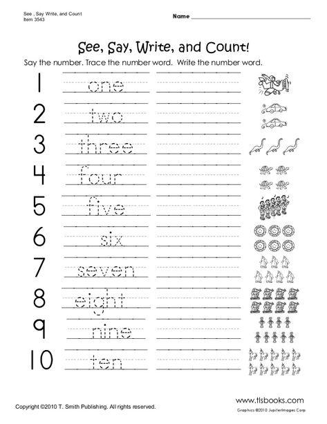 See , Say Write, and CountItem 3543www.tlsbooks.comSee, Say, Write, and Count!Say the number. Trace the number word. W... Number As Words Worksheet, Sight Word Activities 3rd Grade, Write Numbers In Words Worksheet, Writing Exercises For Kids, Writing Numbers Worksheet, Writing Numbers In Words, Tracing Words, Number Trace, Kertas Kerja Prasekolah