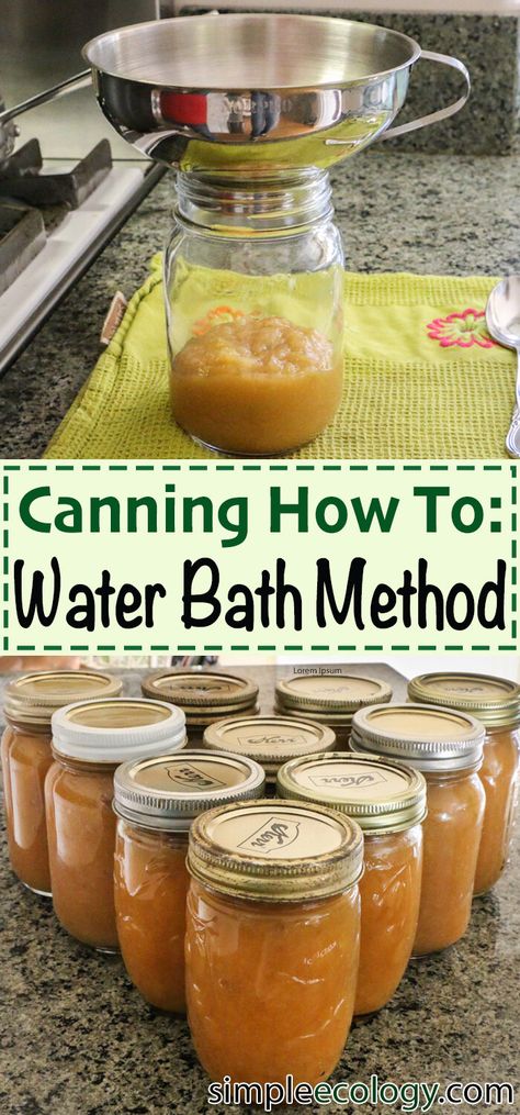 Canning Times Water Bath, How To Can Without A Water Bath, Simple Canning For Beginners, How To Can Apple Sauce, Canning Jam For Beginners, Canning Apple Sauce Water Bath, Canning Sauces Water Bath, Canning Homemade Applesauce, Water Bath Applesauce