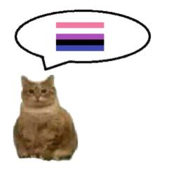 genderfluid Genderfluid Pride, Bisexual Flag, Lgbt Flag, Silly Cats, Get To Know Me, My Vibe, Reaction Pictures, Interesting Art, A Cat