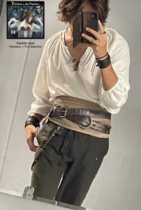 Male Peasant Outfit, Pirates Clothes Men, Pirate Outfit Ideas Male, Tavern Outfit Male, Men Renn Faire, Pirate Fit Men, Mid Evil Outfits Men, Merchant Outfit Male, Pirate Style Outfits Men