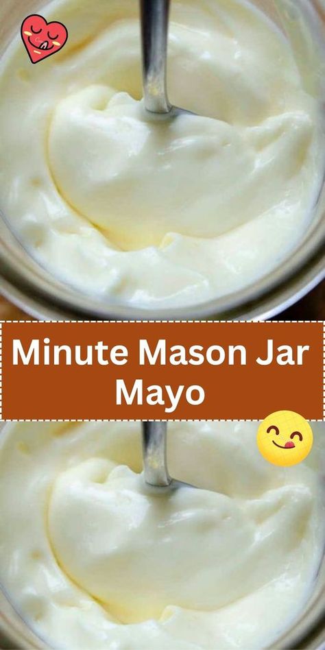 A quick and easy homemade mayonnaise recipe made in a mason jar, perfect for customizing with your favorite flavors. Light Mayonnaise Recipe, Mayonnaise Recipes, 1960s Food, Homemade Mayonnaise Recipe, Homemade Mayo, Mayonnaise Recipe, Homemade Mayonnaise, In A Jar, Chicken Dinner Recipes