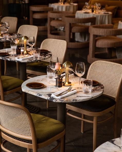 Private Dining Room Restaurant, Cb2 Dining, Restaurant Vintage, Restaurant Design Inspiration, Restaurant Photography, Wooden Bar Stools, Restaurant Concept, Private Dining Room, Red Deer