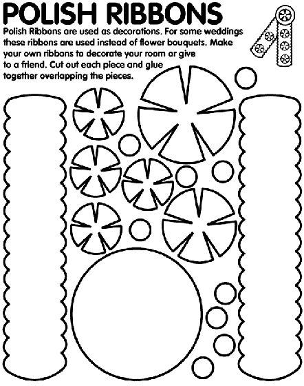 Polish Ribbons Coloring Page | crayola.com Polish Independence Day, Curious George Coloring Pages, Ribbon Template, Poland Flag, Skull Coloring Pages, Crown For Kids, Teddy Bears Valentines, Types Of Pins, Flag Coloring Pages