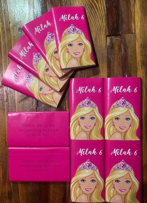 Barbie Party Packs, Barbie Party Decorations, Barbie Theme Party, Barbie Birthday Party, Barbie Theme, Barbie Birthday, Barbie Party, Candy Wrappers, Lol Dolls