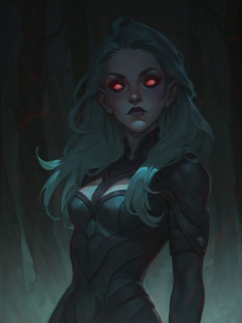 ArtStation - Vampire Vampire Art Fantasy Dark, Vampire Dnd Character, Beautiful Vampire Woman, Vampire Culture, Vampire Transformation, Vampire Concept, Vampire Female, Vampire Drawing, Vampire Portrait