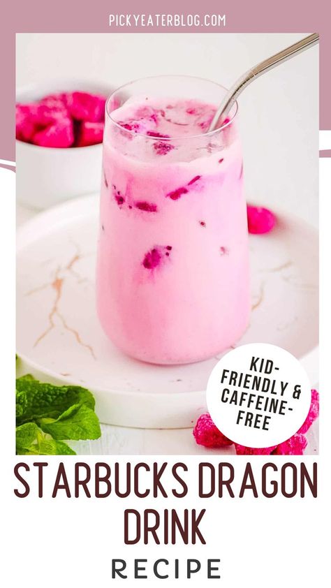 Starbucks Dragon Fruit Drink, Starbucks Dragon Drink Recipe, Dragon Drink Recipe, Acai Drink, Dragon Fruit Drink, Dragon Drink, Dragon Fruit Juice, Dragonfruit Recipes, Fruit Drinks Recipes