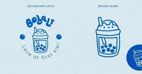 Bobaly - Bubble Milk Tea 🧋 ✶ @thebriefdiary @pixelinpink @designbyrim.studio ✶ #thebriefdiary #tbdbobaly #briefchallenge #designbrief #designlove #design #colorpalette #graphicdesign #designer #photoshop #illustrator #bubbletea Boba Branding, Bubble Tea Illustration, Tea Illustration, Tea Logo, Bubble Milk Tea, Artwork Ideas, Tea Packaging, Design Packaging, Photoshop Illustrator