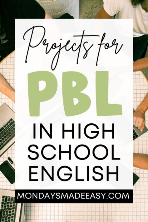 Project Based Learning High School English, Book Project Ideas High School, High School Ela Bulletin Board Ideas, High School Project Ideas, Coolest Classrooms, Highschool English, Project Based Learning High School, College Composition, Teacher Recognition