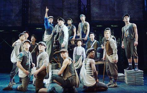 After two successful showings in the US, tomorrow it's time for the rest of the world to know! @newsies opens tomorrow (Feb 19) in theatres worldwide. Canada, UK, and other select countries! Get ur tickets while you can kiddos. Newsies Musical, Newsies Costume, Newsies Live, Winnie Foster, Tuck Everlasting, Edits Aesthetic, Musical Plays, Theatre Life, Broadway Theatre