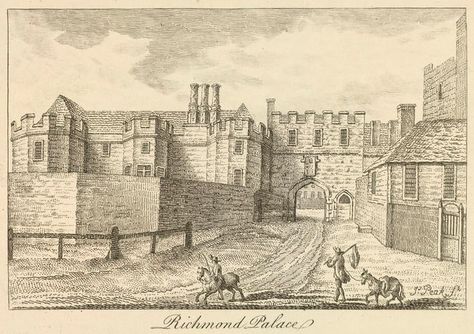 Richmond Palace, Old Palace, Royal Collection Trust, Tudor Era, British Architecture, Historic Houses, The Royal Collection, Architectural Drawings, Vintage London