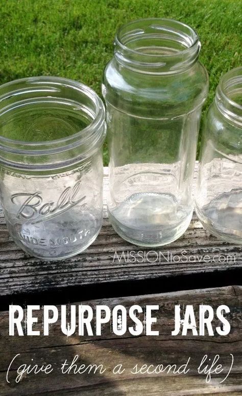 Repurpose Jars to Get a Second Life Glass Jar Projects, Repurpose Jars, Recycler Diy, Jars Ideas, Jar Projects, Crafts With Glass Jars, Repurposing Ideas, Mason Jar Projects, Jar Ideas