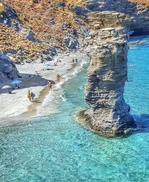 Andros Island - Greece Andros Greece, Greece Beach, Crete Island, Cyclades Islands, Greece Islands, World Photography, Island Travel, Incredible Places, Greece Travel