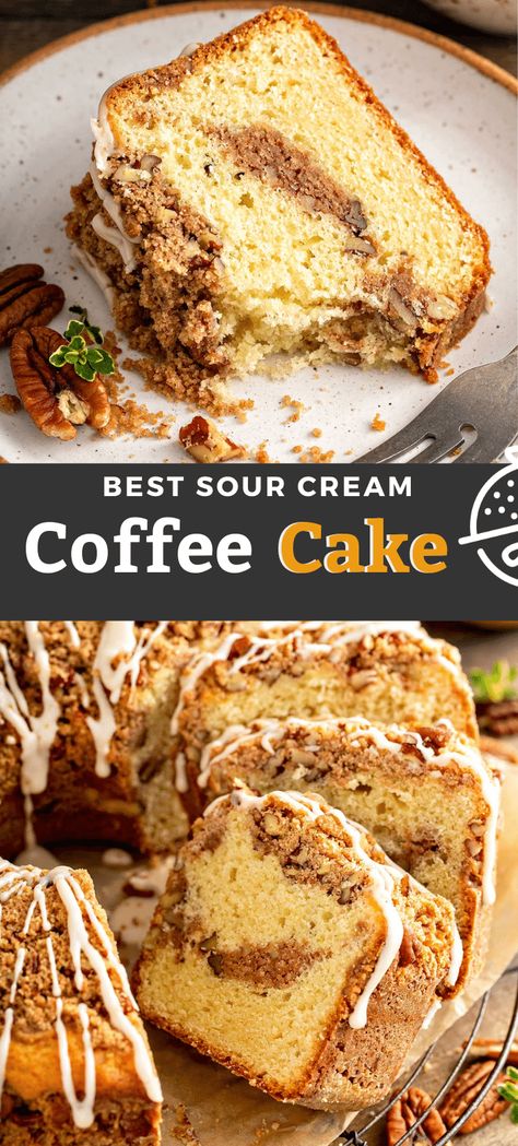 Easy Coffee Cake Recipes, Chocolate Chip Coffee Cake, Easy Coffee Cake, Coffee Cake Bundt, Cinnamon Streusel Coffee Cake, Pecan Coffee Cake, Coffee Cake Recipes Easy, Pies Recipes, Streusel Coffee Cake