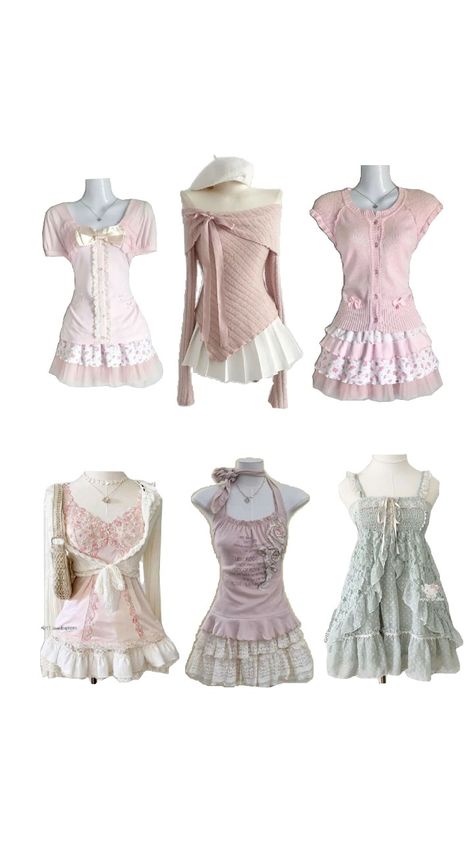 coquette dress Coquette Core Outfits, Croquette Dress, Coquette Dress Outfit, Couqutte Outfit Ideas, Croquette Outfits, Coquette Fashion Outfit, Shoujo Fashion, Dresses Coquette, Shoujo Outfits