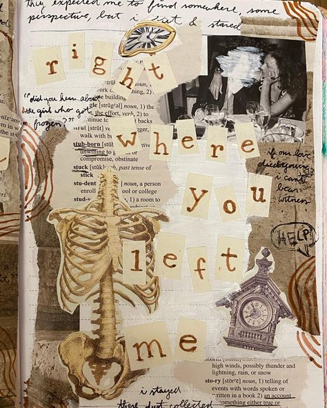 Taylor Swift Song Artwork, Journaling Art Aesthetic, Taylor Swift Poster Right Where You Left Me, Lyrics Into Art, Art And Music Aesthetic, Right Where You Left Me Taylor Swift Art, Right Where You Left Me Lyrics Aesthetic, Aesthetic Journal Collage, Right Where You Left Me Aesthetic Taylor Swift