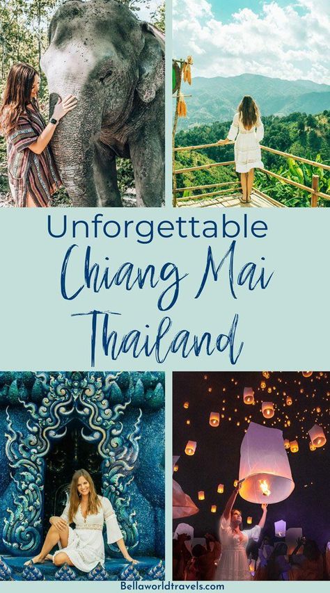 Things to do Chiang Mai Thailand. Best temples, top hikes, beautiful day trips and the lantern festival.  Travel. Travel Destinations. Places to travel. travel aesthetic. Travel Photography. travel inspiration. Thailand Travel. Beautiful places to travel. bucket list places to travel, dream travel destinations, travel asia, asia places to travel. #Thailand #ChiangMai #travel Chiang Mai Thailand Aesthetic, Bucket List Places To Travel, Places To Visit In Thailand, Chiang Mai Travel, Asia Places, Thailand Packing, Bangkok Travel Guide, Thailand Destinations, Thailand Travel Destinations