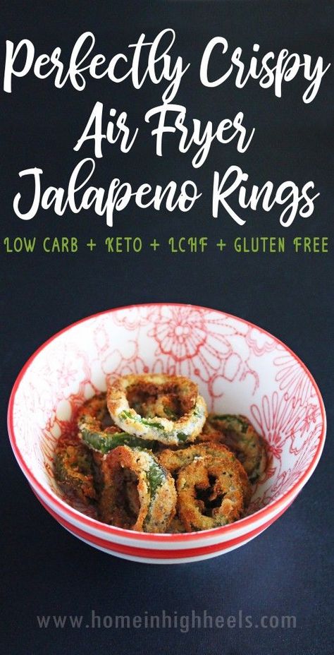 Jalapeno Coins, Air Fryer Jalapeno, Air Fryer Recipes Keto, Keto Food, Salty Snacks, Recipes Keto, Keto Chicken, Keto Snacks, Fryer Recipes