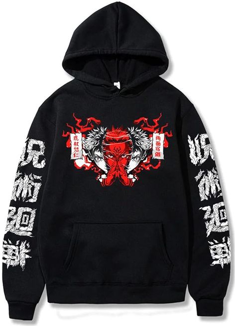 https://amzn.to/3vt1mvK Sukuna Hoodie, Hoodie For Men, Anime Hoodie, Cold Season, Winter Wear, Jujutsu Kaisen, Jujutsu, For Men, Men And Women